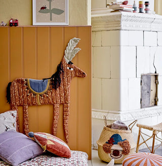 Kita kussen katoen paars 45x45cm