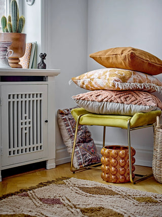 Kussen katoen bruin Kita 45x45cm