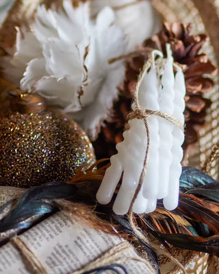 Kerstboomkaarsjes 11cm wit - 12 stuks