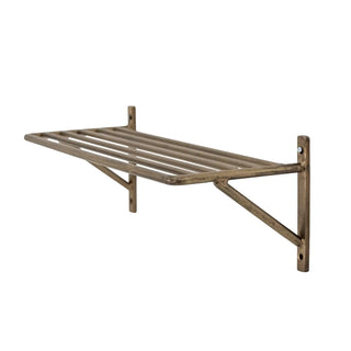 Freddi brass metal wall shelf 35cm