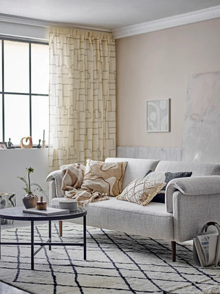 Bank polyester wit Chesham 200cm