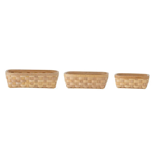 Wilja natural pine basket - set of 3