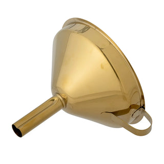 Trechter roestvrij staal goud Finya 14cm