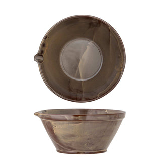 Schaal aardewerk bruin Lani 28cm