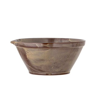 Schaal aardewerk bruin Lani 28cm