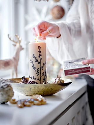 Set of 3 polyresin brown reindeer Tuan