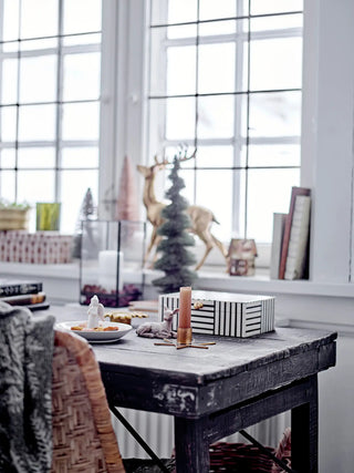 Set of 3 polyresin brown reindeer Tuan