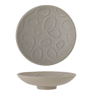 Schaal aluminium grijs Idalou 26cm