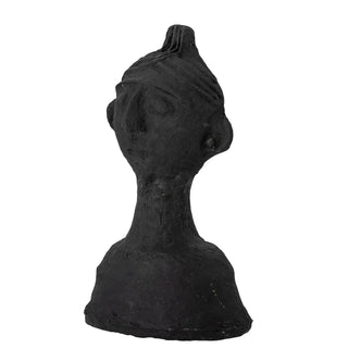 Statuetta decorativa in cartapesta nera Alia