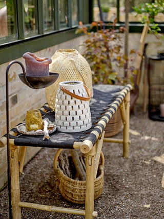 Basket rattan nature Vibber - set of 2