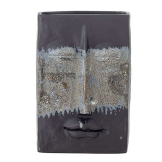 Jarrón de cerámica negro Nasru