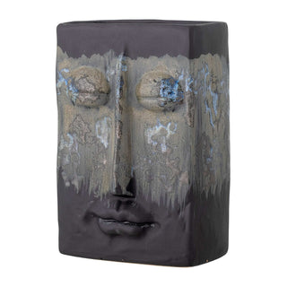 Jarrón de cerámica negro Nasru