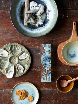 Schaal aardewerk zwart Selim 33cm