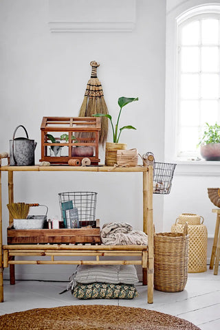 Vitrine en bois de pin brun Marti 25x40cm