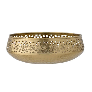 Schaal metaal goud Aisha 35cm