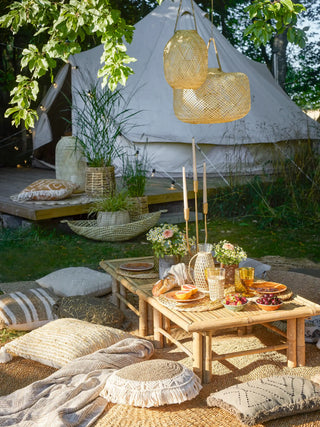 Farol de bambú nature Musu 30cm