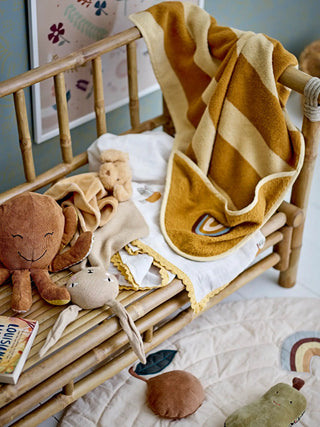 Rassel Kaninchen Baumwolle grün 18cm