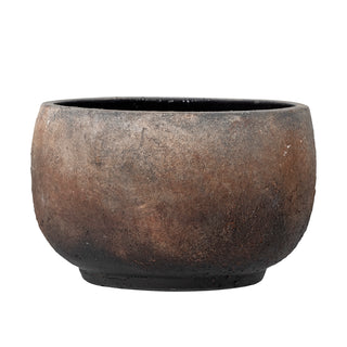 Terracotta plant pot brown Thira 25 cm
