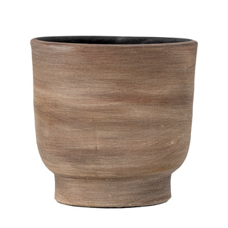 Terracotta flowerpot in brown Venca Deco 16cm