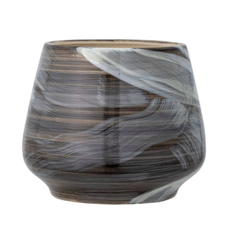 Blumentopf Keramik braun Skjalm 18cm