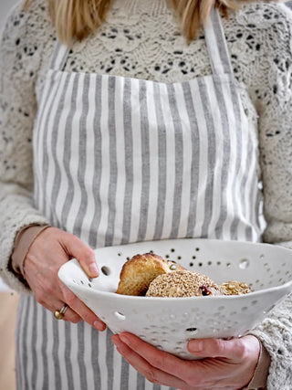 Schale Keramik weiß Dalena