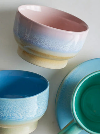 Schaal aardewerk blauw Safie 11cm