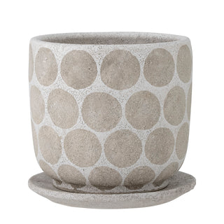 Terracotta flower pot white Felan 18cm