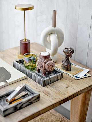 Photophore en verre vert Idalina 7cm