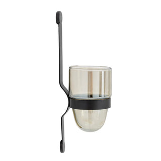 Wall lantern metal black Jasmina