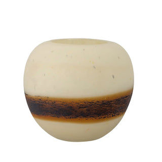 Waxinelichthouder glas naturel Melike 14cm