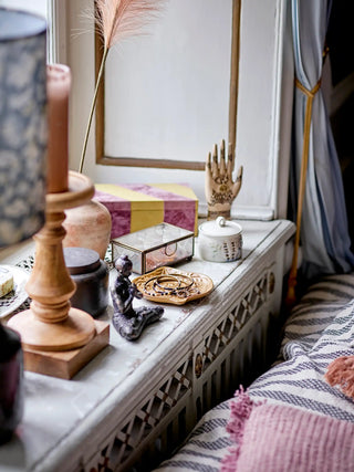 Opbergdoos papier oranje Samira - set van 2