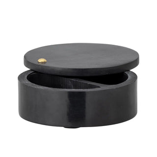 Potje speksteen zwart Manja 10cm