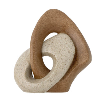 Decorative statue polyresin brown Esad 21cm