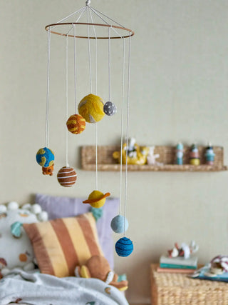 Space mobile wool multicolor 90cm