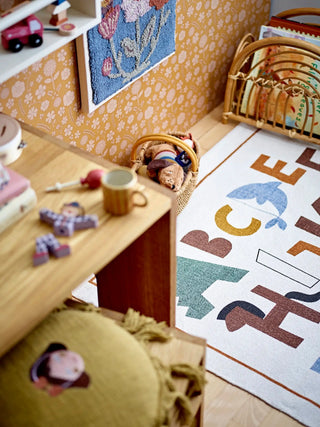 Memmo Teppich Baumwolle Multicolor 110cm