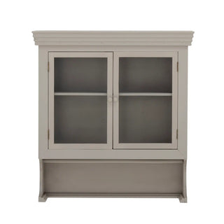 Armoire murale en bois de sapin gris Pilu 65cm
