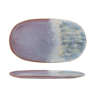 Serveerschaal aardewerk blauw Cloe 37cm