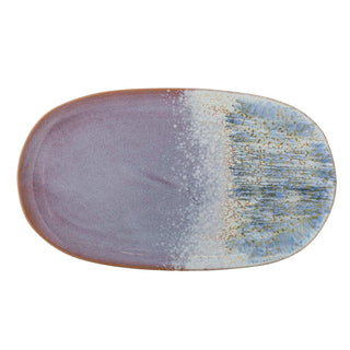 Serveerschaal aardewerk blauw Cloe 37cm