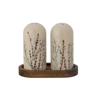 Pepper and salt set earthenware nature Bea