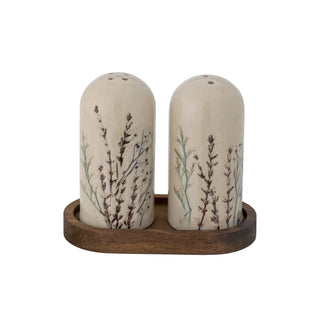 Pepper and salt set earthenware nature Bea