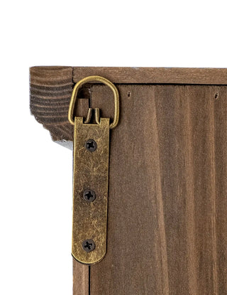 Armario de madera de abeto azul Hazem 81cm