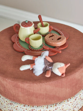 Bette theeservies hout bruin - set van 9