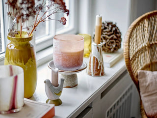 Bougeoir en céramique brun Reem - set de 2