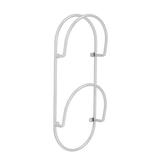 Revistero de metal plateado Carlton