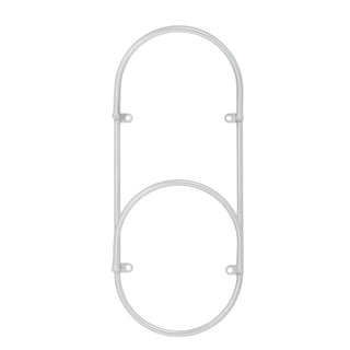 Tijdschriftenrek metaal zilver Carlton