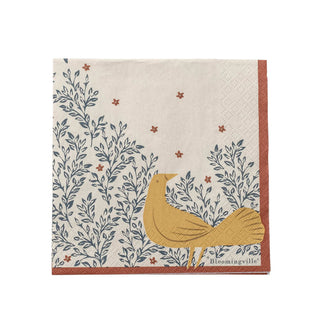 Servet papier geel Hezha