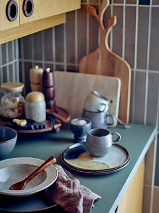 Mok aardewerk grijs Sandrine 8cm