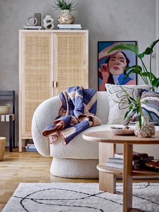 Tappeto cotone bianco Viga 120x180cm