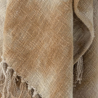 Plaid katoen geel Thelma 125x150cm