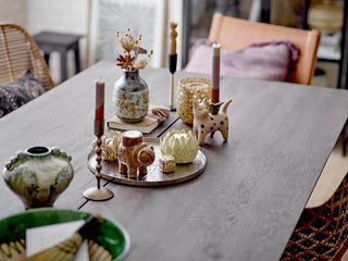 Kandelaar metaal zwart Kesha - set van 2